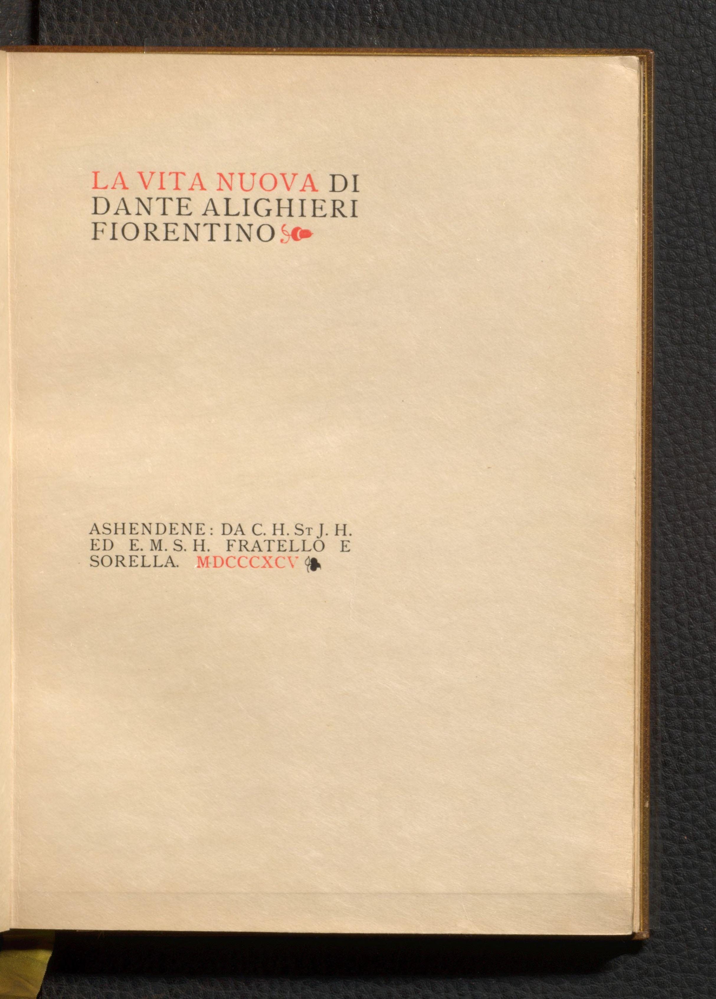 La Vita Nuova di Dante Alighieri | DivinaLingua